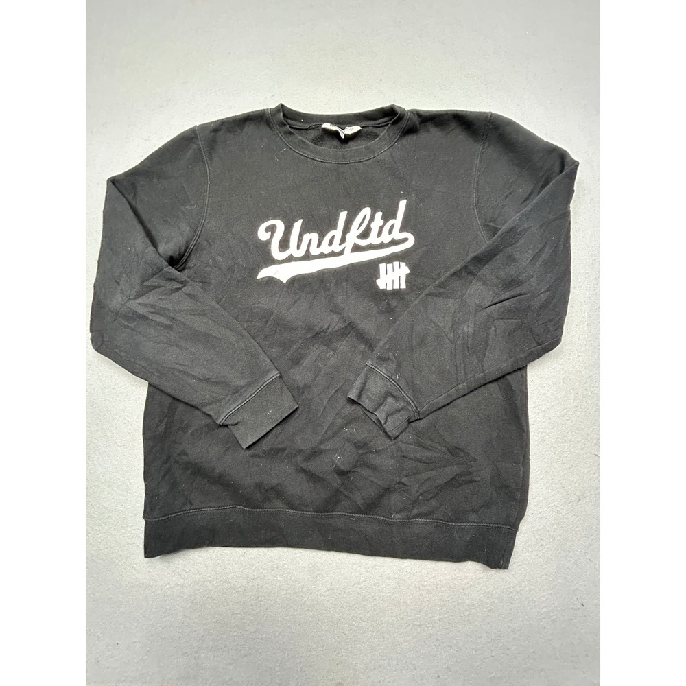 Undefeated Sweatshirt Cotton Polyester Black Size XL Mens